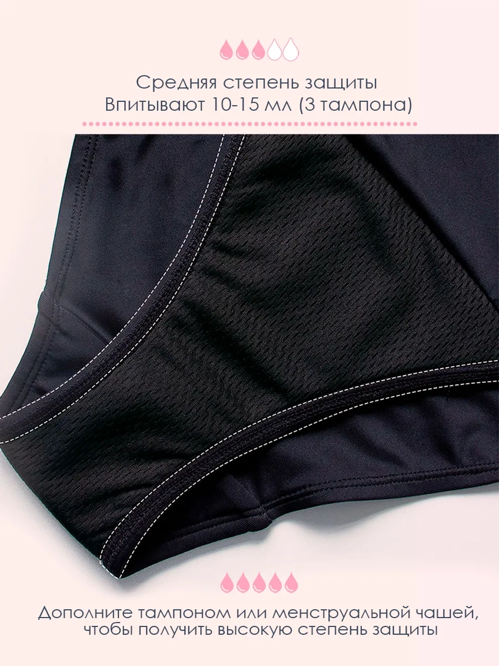 Шорты менструальные плавки для месячных LYMA, купальник