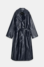 ZW COLLECTION ИСКУССТВЕННАЯ КОЖА ОVERSIZE ТРЕНЧКОТ - ZARA