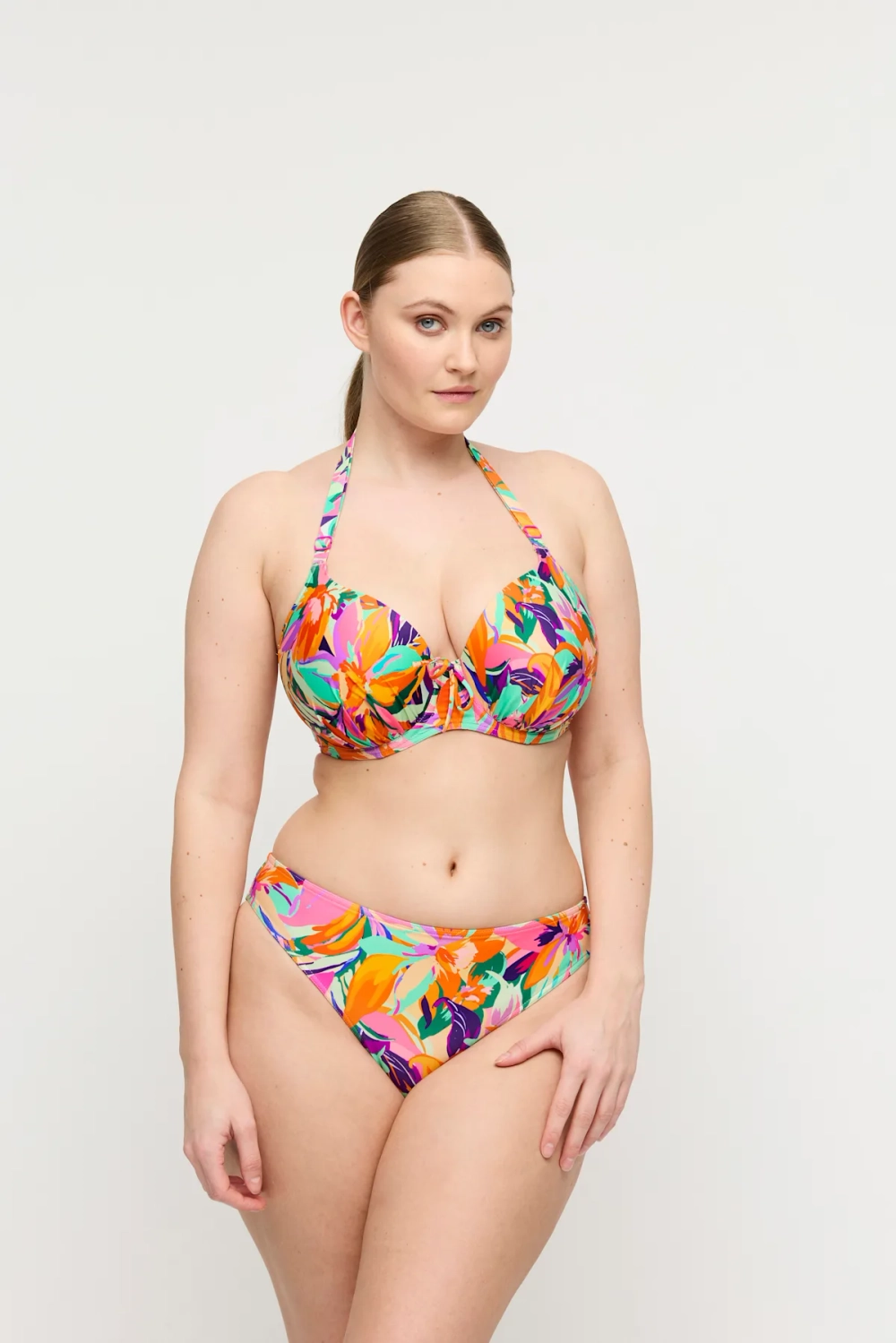 PRIMADONNA Swim Varadeo Топ с поролоновыми вставками и вырезом в форме сердца, разноцветный