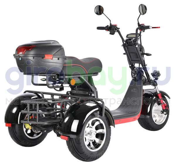 Электроскутер WHITE SIBERIA PRO TRIKE 3000W (Черный) фото №3