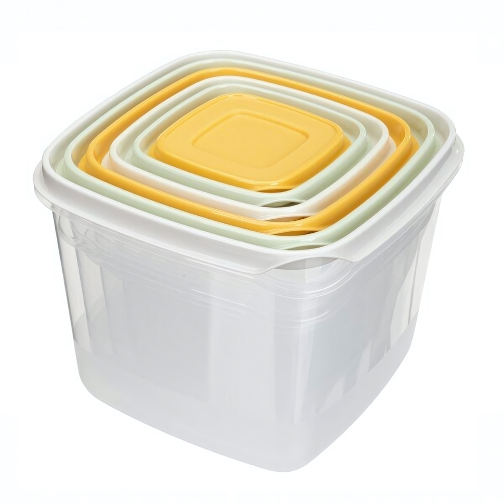 Комплект контейнеров для продуктов 6шт, 0,12л + 0,25л + 0,45л + 0,75л + 1,2л + 2,0л