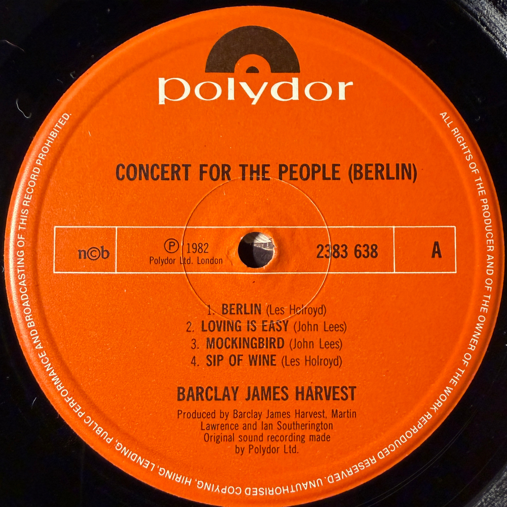 Виниловая пластинка Barclay James Harvest ‎– A Concert For The People LP