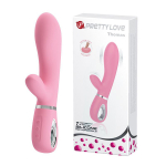 Нежно-розовый вибростимулятор-кролик 20,5см Pretty Love Thomas BI-014621-1