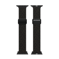 Эластичный ремешок черного цвета (Black Unity) от Dux Ducis для смарт часов Apple Watch размером 38, 40, 41 и 42MM, серия Strap (Mixture Pro Series)