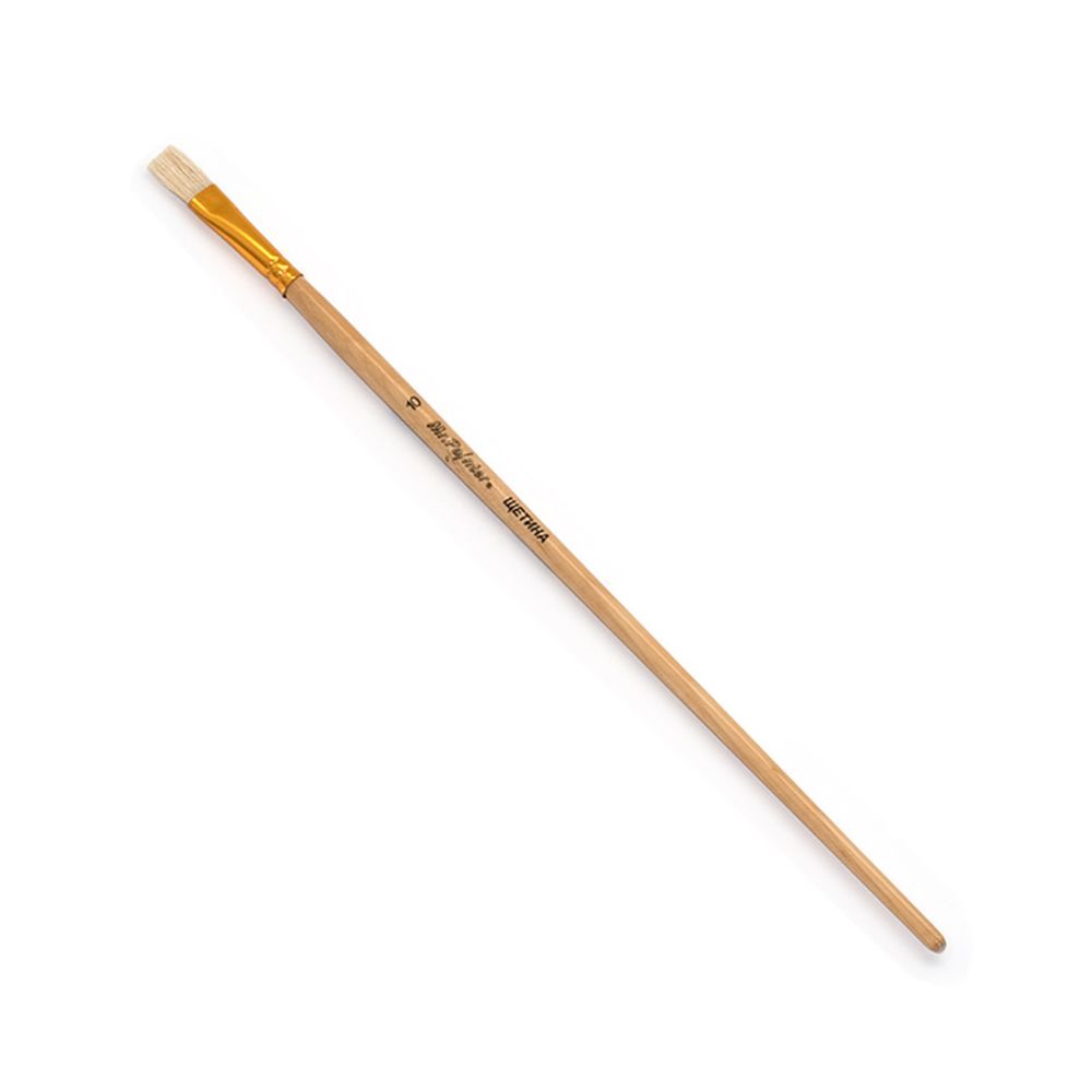 Кисть щетина №10 плоская, 5 шт, длинная ручка, 10, Mr.Painter BBR 134-10