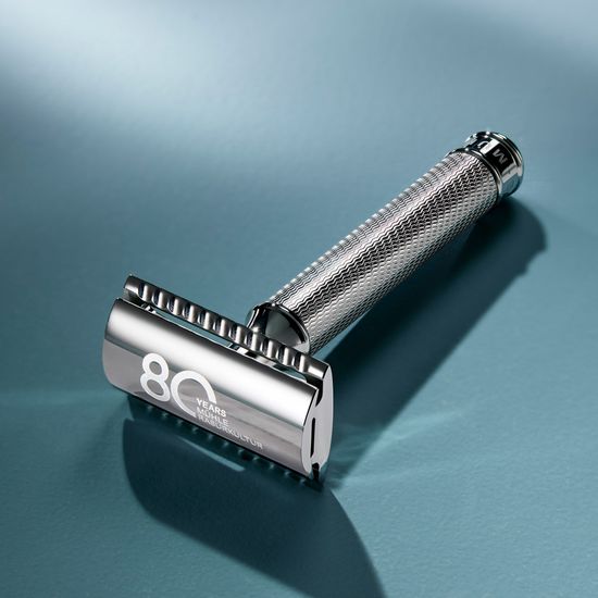 Т-образная бритва MUEHLE TRADITIONAL, R 89 юбилейная, сталь, closed comb