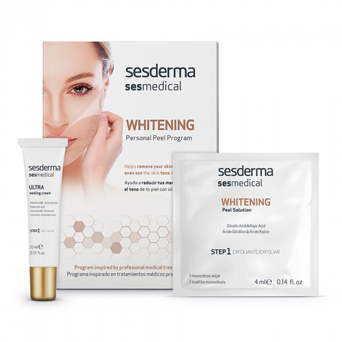 Sesderma SESMEDICAL Whitening personal peel program - Программа депигментирующая, уп. (4 салф. + 15 мл)