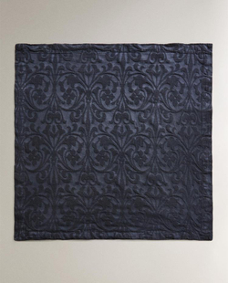 ZARA HOME ЖАККАРДОВЫЕ САЛФЕТКИ С ЦВЕТОЧНЫМ УЗОРОМ (НАБОР ИЗ 2 ШТ.), СИНИЙ
