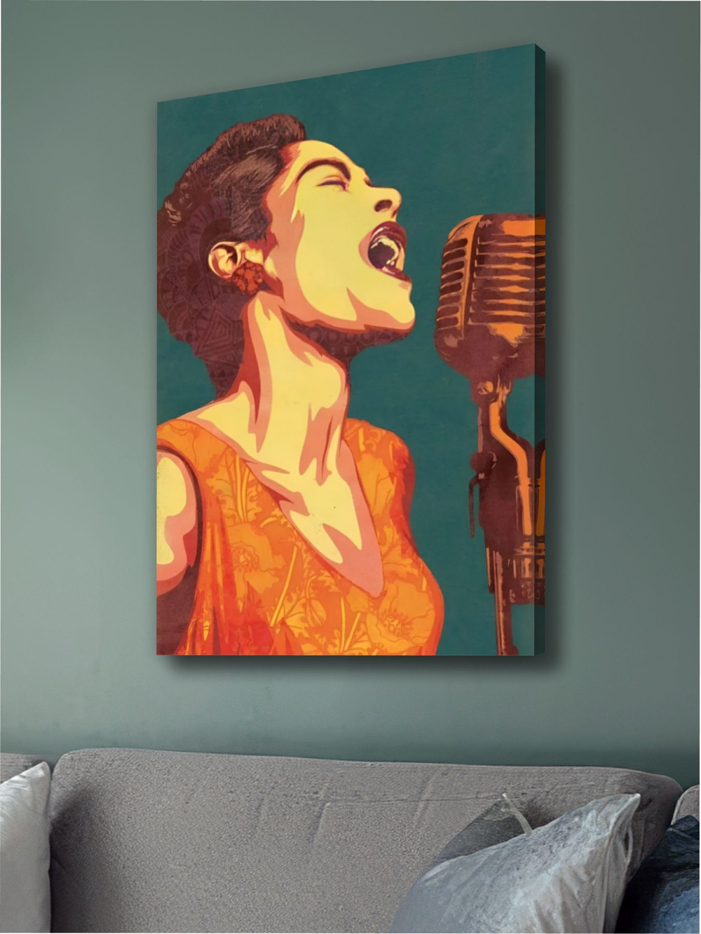 Картина Розовый рок-н-ролл модульная 50x70см 1шт.