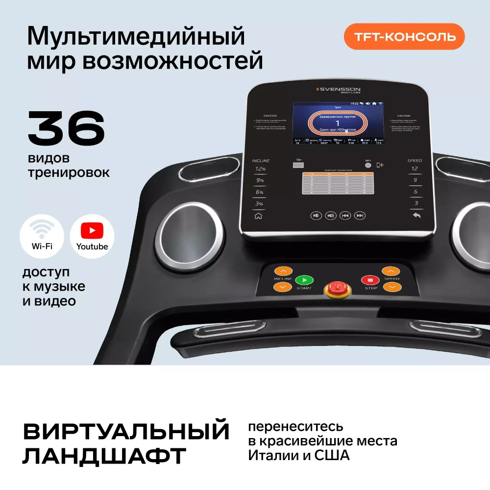 Беговая дорожка домашняя SVENSSON BODY LABS PHYSIOLINE TBX TOUCH
