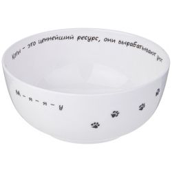 САЛАТНИК-ТАРЕЛКА СУПОВАЯ LEFARD "БЕРИ КОТА" 15,5*6,5 СМ 750 МЛ (КОР=36ШТ.)