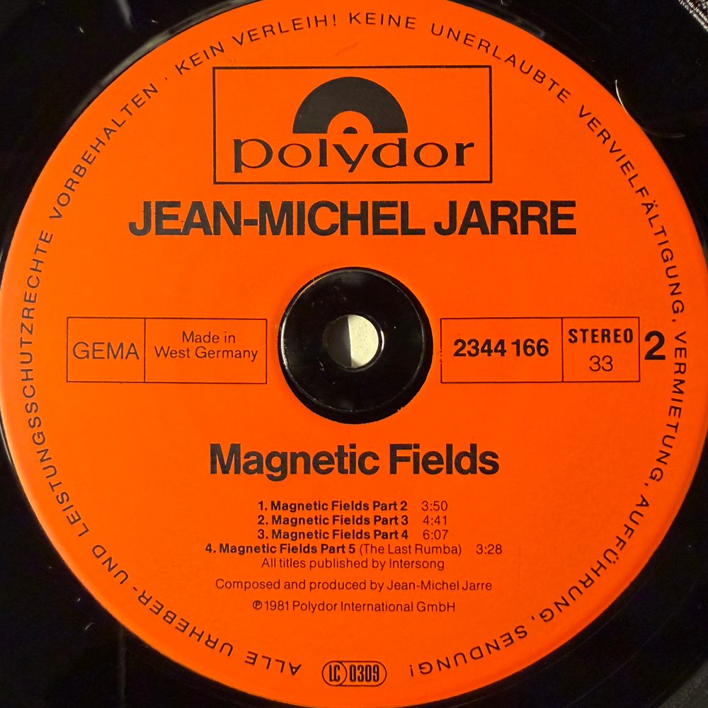 Jarre ‎– Magnetic Fields (Германия 1981г.)