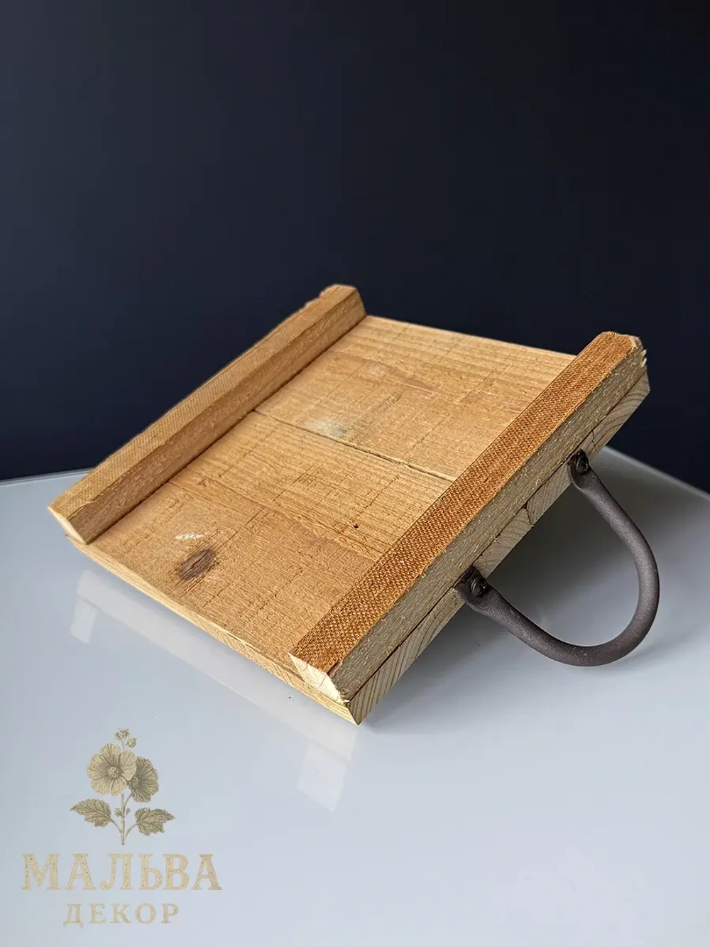 Поднос для декора "Молизе" 27x20x8 см Clayre & Eef деревянный с ручками