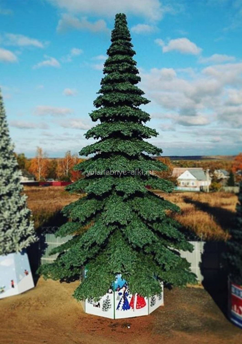 Уличная ёлка Таёжная Премиум 21 м, ствольная, ПВХ, Green Trees