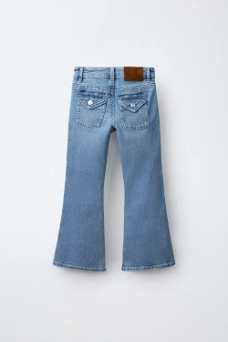 ZARA ДЖИНСЫ FLARE, СИНИЙ