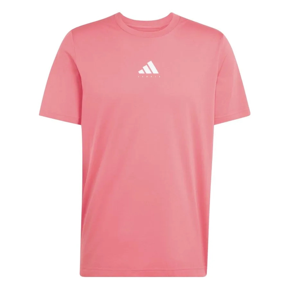 Мужская теннисная футболка Adidas Tennis Category Graphic - pure turbo