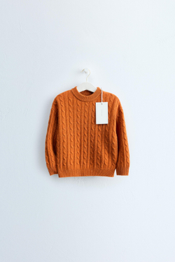 ZARA TIMELESS — СВИТЕР ИЗ 100% ШЕРСТИ, МЕДНЫЙ