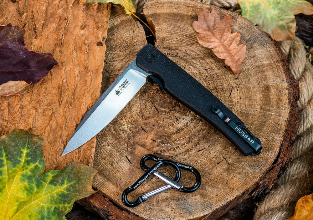 🏆Складной нож Hussar VG-10 (Cryo) StoneWash