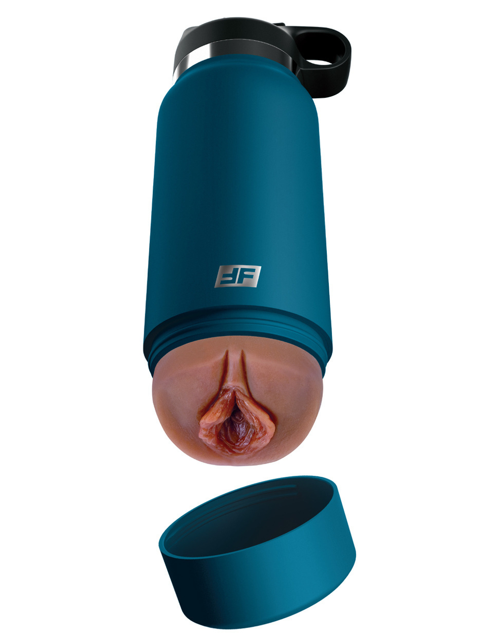 Мастурбатор FUCK FLASK, синий, загорелый