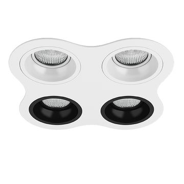 Встраиваемый точечный светильник D64606060707 белый/черный Domino Lightstar