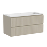 Тумба подвесная Sancos Snob T, Beige Soft 995х445х500, под столешницу с отверстием под смеситель, цвет Black Sky, арт. SNT100CE
