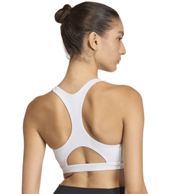 ТОП теннисный Adidas Optime Essentials Workout Medium Support Sports - white