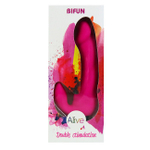 Вибратор двойной стимуляции Bifun (розовый) (Цвет: розовый)