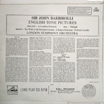 Sir John Barbirolli / English Tone Pictures (LP)