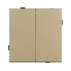 Механизм выключателя двухклавишный непроходной SWT-TENDO-MK02-SFPL-GD (230V, 10A) (Arlight, -) 054545