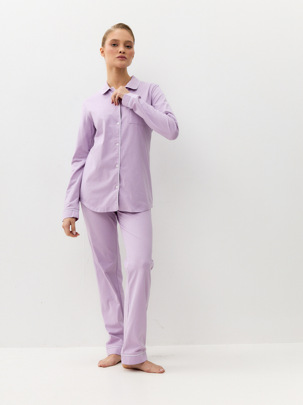 Пижама женская Ihomewear Classic Lilac