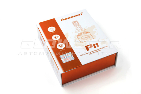 Aozoom P11 H4 с вентилятором 12V 75W 8500Lm (комплект, 2шт)