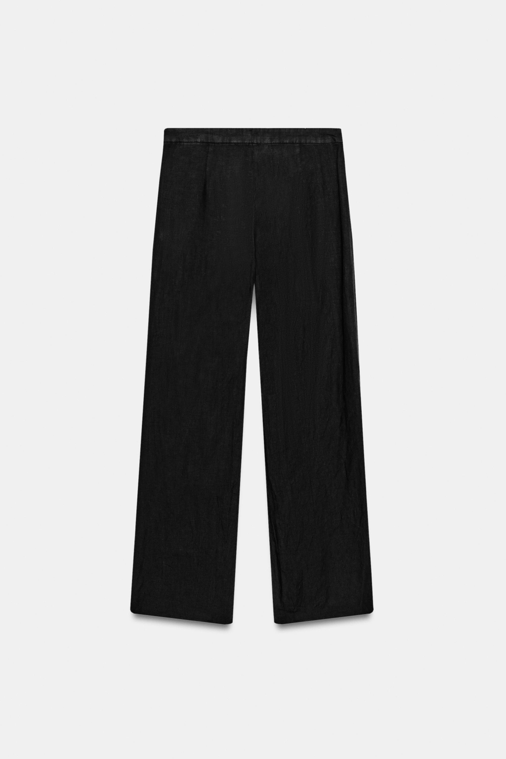 БРЮКИ С ОБОРКАМИ ИЗ 100% ЛЬНА — ZW COLLECTION — ZARA