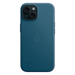 Тканевый чехол с поддержкой MagSafe Apple FineWoven Case для iPhone 15, Pacific Blue (Тихоокеанский синий)