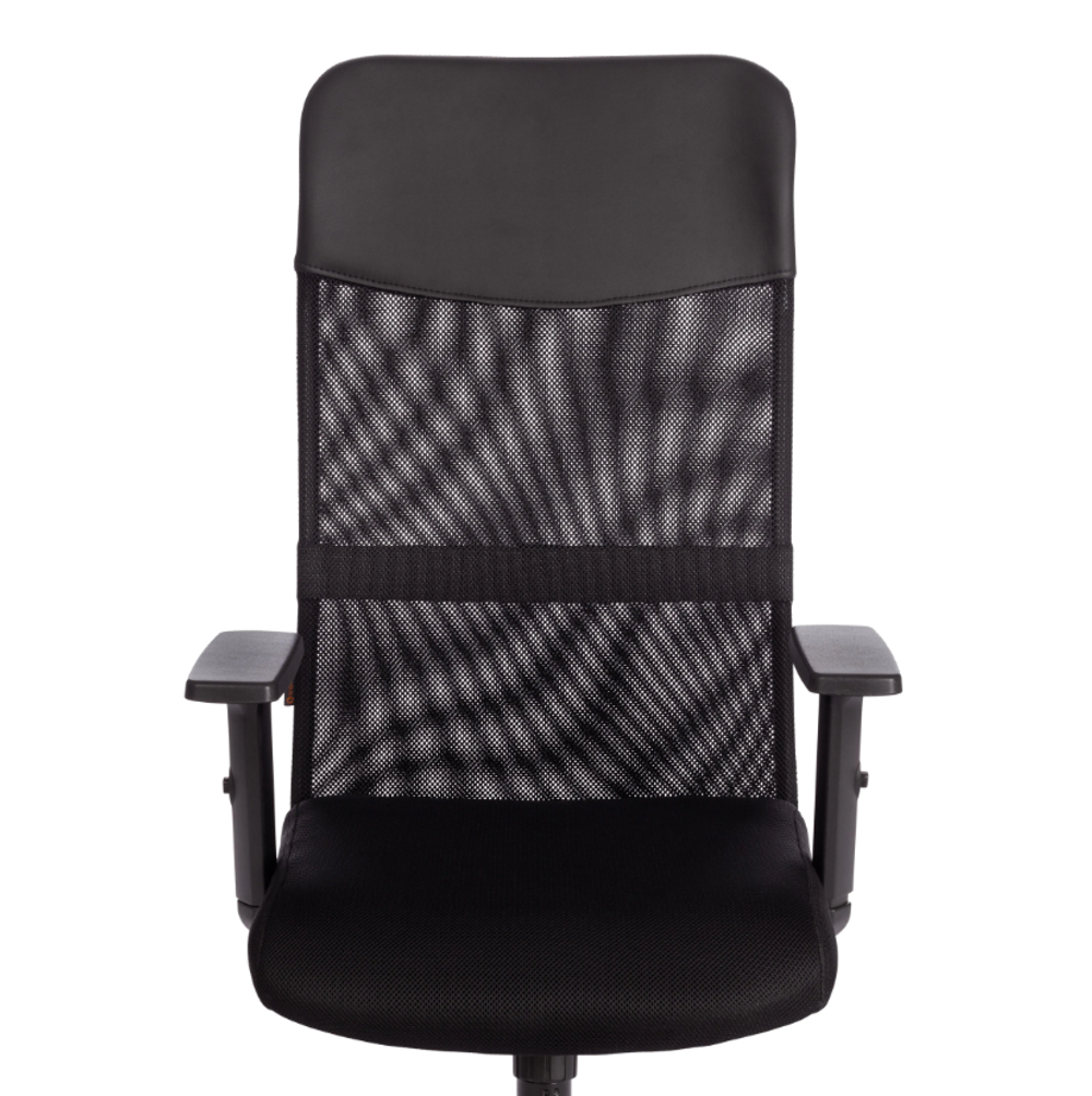 Practic (Tetchair) Кресло офисное (ткань/кожзам черный)