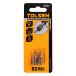 TOLSEN (TT20233) Набор вставок (бит) торцевых 1/4", Hex, 3 мм, 25 мм, 2 предмета