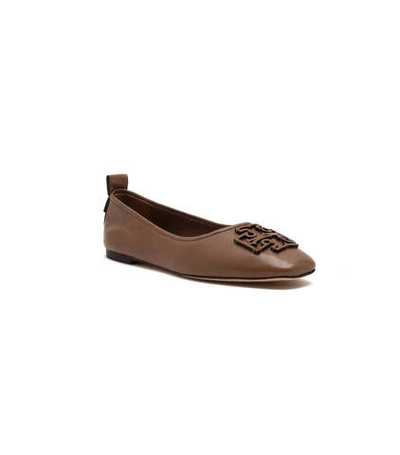 Кожаные балетки ines TORY BURCH - бежевый(139604)