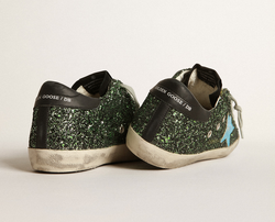 Кеды Golden Goose Superstar sneakers with glitter upper