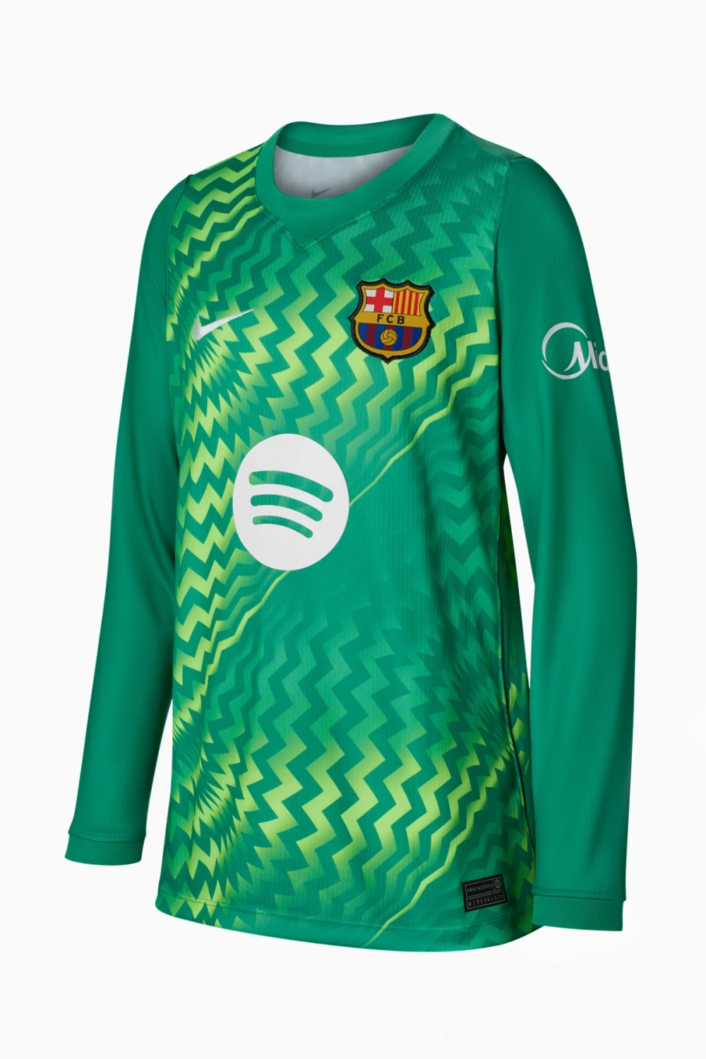Футболка с длинными рукавами Nike FC Barcelona 26/27 Goalkeeper Stadium Junior - зеленый
