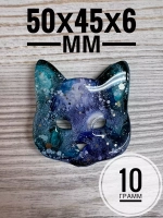 Силиконовая форма молд Кошка для брошки