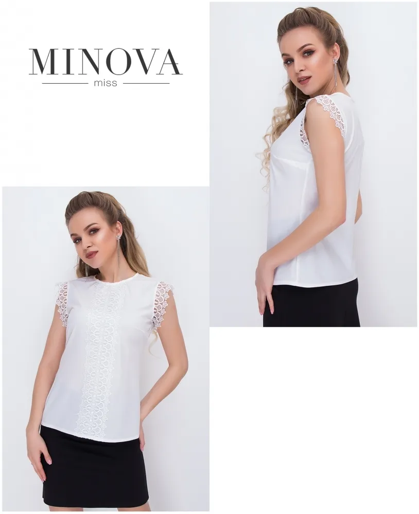 Блуза 1055-молочный Minova