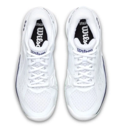 Детские теннисные кроссовки Wilson Rush Pro Ace Jr - white/bay/skipper blue