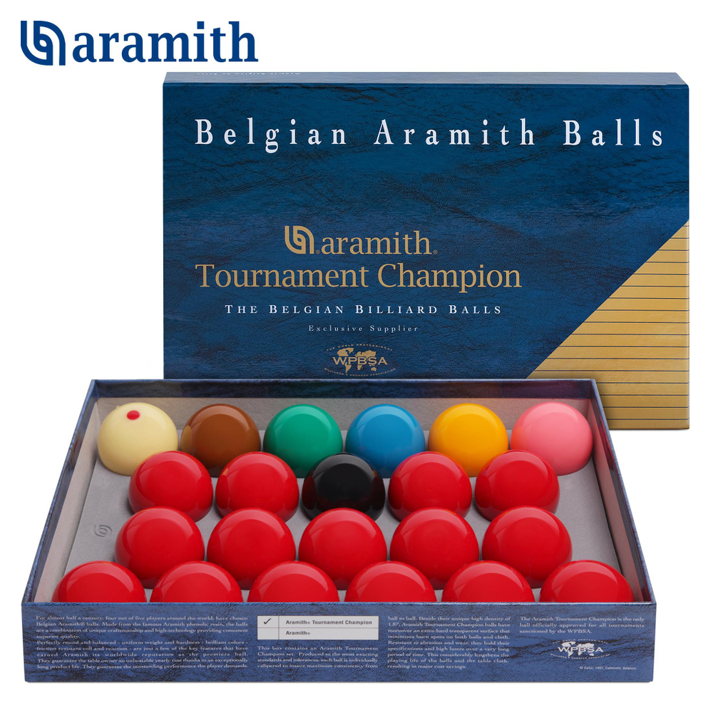 Шары для снукера 52,4 мм "Aramith Tournament Champion Pro-Cup Snooker"