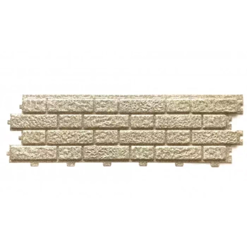 Сайдинг виниловый Tecos Brickwork Шампань 1140х350 мм