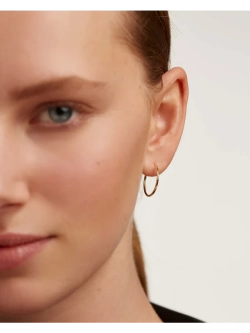 Серьги Medium Hoops серебро 925 пробы покрытое золотом