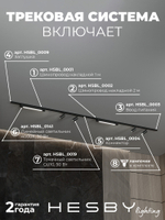 Комплект трековый Hesby Lighting No5 однофазная накладная Skylite HSBL_kompl_S005_NI3B4K
