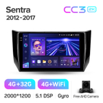 Teyes CC3 2K 10,2"для Nissan Sentra 2012-2017