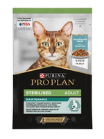 Влажный корм Purina Pro Plan Sterilised MAINTENANCE для стерилизованных кошек - Океаническая рыба в желе (85гр)