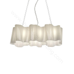 Pendant design lamp  Logico by Artemide (3 lampshade ,  horizontal)