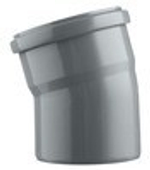 ПВХ Отвод  Ф110х15*  (25/5шт)