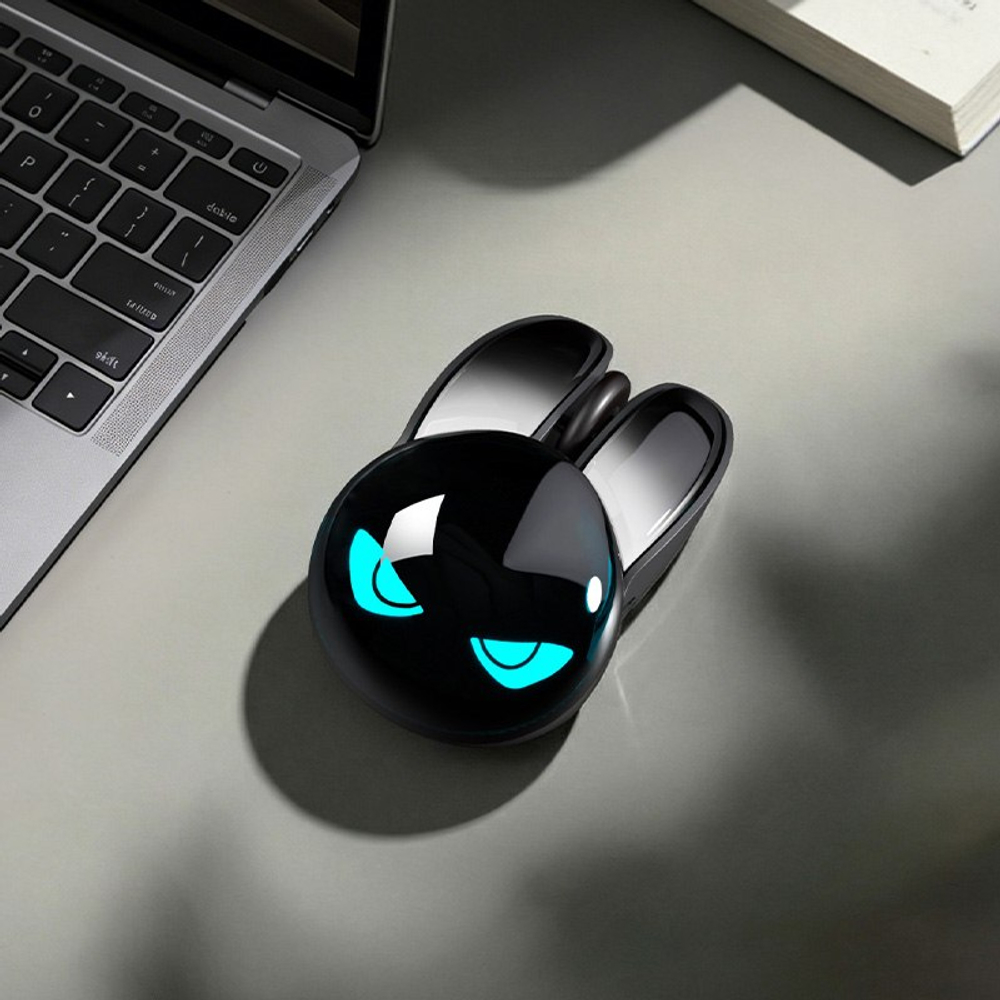 Беспроводная сердитая мышка MOFii Angry Rabbit с бирюзовыми глазами